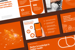 Product presentation for a healthcare company